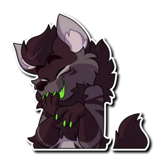 😄 furry wolf telegram sticker