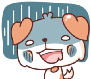 😨 개, 동물, 만화, 표정, 웃긴, 귀여운 telegram sticker