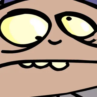 🤪 Desenho animado, Personagem, Engraçado, Rosto, Expressão whatsapp sticker