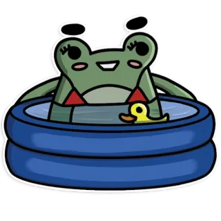 Frog's Fine Box whatsapp stickers