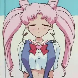 🌸 Chibiusa Sailor Moon anime, sailor moon, chibiusa, cartoon, girl telegram sticker
