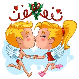 John&Eva New Year (@StickersDonate) telegram stickers