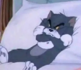 🎤 Tom Cat Tom and Jerry cartoon, kat, boos, tom en jerry whatsapp sticker