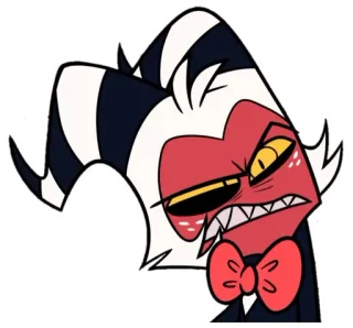 😡 Moxxie Helluva Boss Мультфильм, Мокси, Helluva Boss, Бес, Наклейка telegram sticker