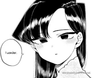 KOMI SAN @animestickerchannel telegram stickers
