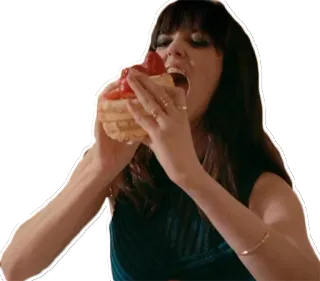 🍰 woman, food, cake, eating, dessert, strawberry telegram sticker