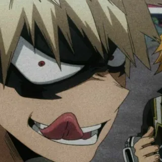 😜 Katsuki Bakugo My Hero Academia Anime, Manga, Personnage, My Hero Academia, Bakugo, Katsuki Bakugo whatsapp sticker