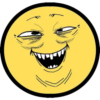 🌝 meme, face, smirk, smile, creepy whatsapp sticker