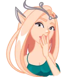😄 Elf, süß, Cartoon, Fantasy, Charakter telegram sticker