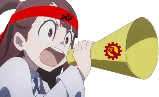 🤬 anime, political, communism, protest telegram sticker