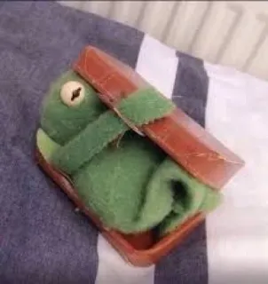 💼 Kermit Kermit the Frog, puppet, Muppet, green, toy telegram sticker