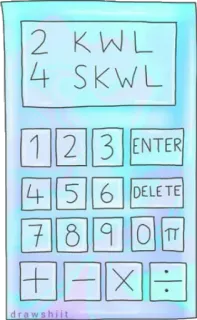 📈 2 KWL
4 SKWL calculadora, matemática, números, escola, enter, apagar whatsapp sticker