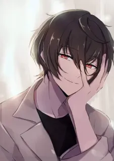 🖤 Anime, Manga, Postać, Sztuka, Ilustracja, Mężczyzna telegram sticker