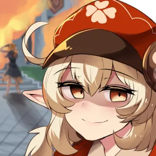 😏 Klee Genshin Impact Anime, Videojuego, Klee, Genshin Impact, Personaje telegram sticker