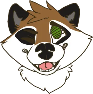 😊 zorro, animal, peludo, dibujos animados, mascota, ilustración, personaje telegram sticker