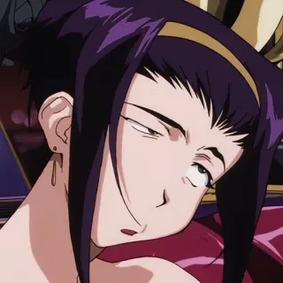 ❤️ Faye Valentine Cowboy Bebop Faye Valentine, Cowboy Bebop, anime, karakter, potret, fiksi ilmiah telegram sticker