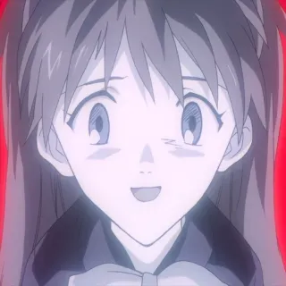 😀 Asuka Langley Soryu Neon Genesis Evangelion anime, character, Asuka Langley, Neon Genesis Evangelion telegram sticker