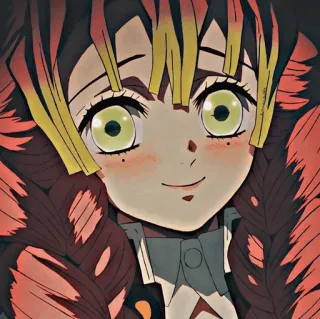 〽️ Mitsuri Kanroji Demon Slayer Anime, Demon Slayer, Mitsuri Kanroji, Piliers, Pilier de l'Amour whatsapp sticker