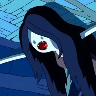 🖤 Marceline Adventure Time cartoon, vampire, monster, Adventure Time, Marceline whatsapp sticker
