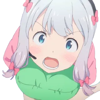 👩 Izumi Sagiri Eromanga Sensei 动漫, 漫画, 卡哇伊, 可爱, 卡通, 女孩 telegram sticker
