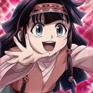 ⛓️ Alluka Zoldyck Hunter x Hunter Anime, Manga, Charakter, Alluka, Zoldyck, Hunter x Hunter, Fröhlich, Süß, Kawaii telegram sticker