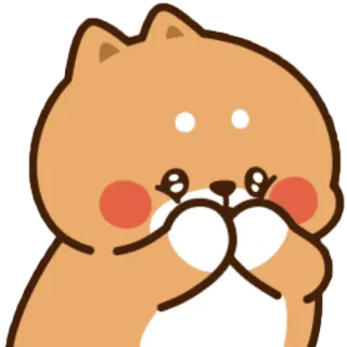 🥺 chó, dễ thương, động vật, hoạt hình, nhãn dán telegram sticker
