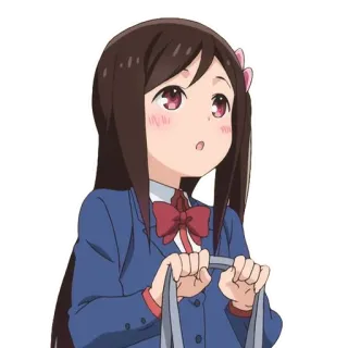 😯 Anime, Scolara, Carina, Cartone animato, Personaggio, Ragazza telegram sticker