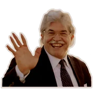 👋 мужчина, костюм, галстук, машет, портрет, официальный telegram sticker