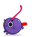 🏃‍♂️ ciliegia, frutta, carino, kawaii telegram sticker