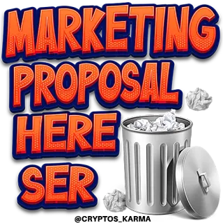 🗑 MARKETING PROPOSAL HERE SER Marketing, Proposta, Cestino, Cestino carta, Ufficio, Affari telegram sticker