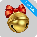 🎁 1 of 50K กระดิ่ง, คริสต์มาส, กระดิ่งกิ๊ง, วันหยุด, เครื่องประดับ, โบว์ telegram sticker