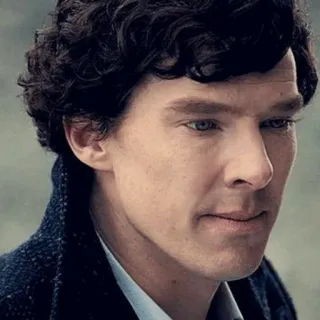 🔎 Sherlock Holmes Sherlock Sherlock, Holmes, Benedict Cumberbatch, Série TV, Détective, BBC, Mystère whatsapp sticker
