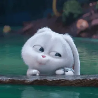 🧊 Snowball The Secret Life of Pets rabbit, bunny, animal, cute, character, animation telegram sticker