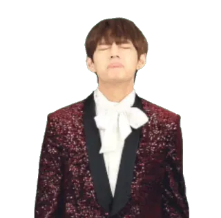 😫 V K-Pop, BTS, V, cantante, celebrità telegram sticker