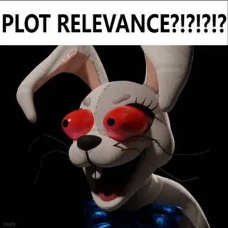 🐰 Vanny Five Nights at Freddy's PLOT RELEVANCE?!?!?!? Vanny, FNAF, Five Nights at Freddy's, kelinci, animatronik, video game telegram sticker