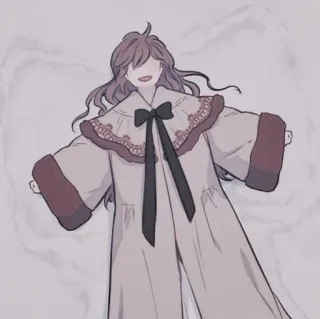📰 winter, snow angel, coat, character, art, illustration whatsapp sticker