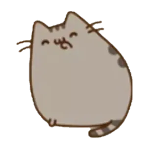 😁 Pusheen gato, Pusheen, lindo, adorable, dibujos animados whatsapp sticker