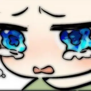 🎀 weinen, traurig, tränen, anime, manga, emotional, zeichnung whatsapp sticker