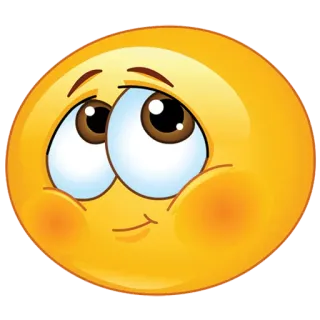 ☺️ emoji, happy, cute, blush, eyes telegram sticker