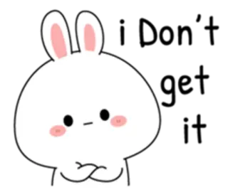 😌 thỏ, dễ thương, hoạt hình, động vật, đáng yêu, ngộ nghĩnh telegram sticker