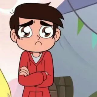 💫 Marco Diaz Star vs. the Forces of Evil Dibujos animados, Triste, Personaje, Serie de TV whatsapp sticker