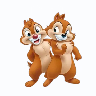 👥 Chip and Dale Tico e Teco, Disney, desenho animado, esquilos telegram sticker