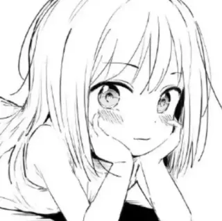 ☠️ Anime, Manga, Fille, Mignon, Dessin animé telegram sticker