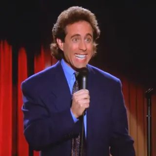 😃 Jerry Seinfeld Seinfeld comedia, stand-up, cómico, serie de TV, años 90 telegram sticker