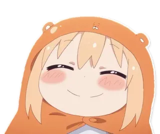😊 Umaru Doma Himouto! Umaru-chan Аниме, Умару, Милый, Чиби, Каваий, Толстовка, Himouto telegram sticker