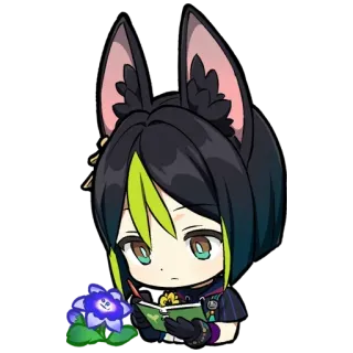 🌿 anime, manga, cartoon, sticker, chibi telegram sticker