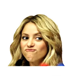 😛 Shakira cantor, celebridade, mulher, música, expressão telegram sticker
