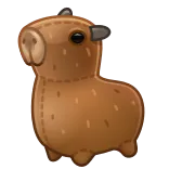 🌟 capybara, animal, peluche, jouet, mignon, rongeur whatsapp sticker