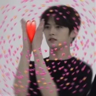 ❤️ 爱心, 爱, 人, 韩流, 粉丝, 可爱, 喜爱 telegram sticker