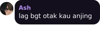 🤔 lag bgt otak kau anjing telegram sticker